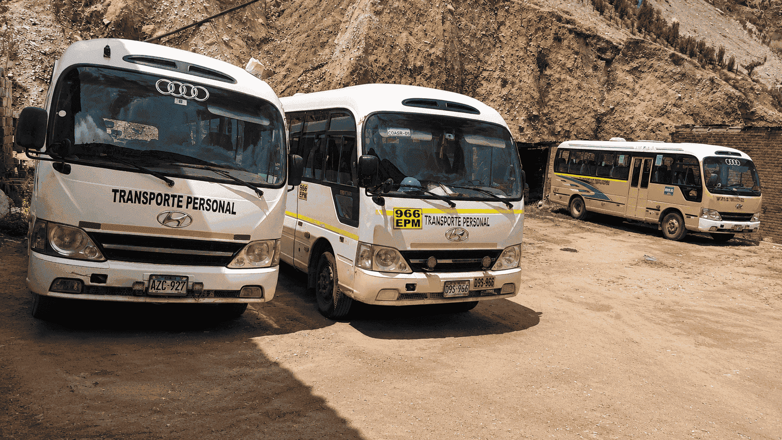 Bus Hyundai homologado para personal minero